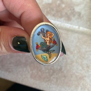 Classic Hardware Mermaid Anchor Ring